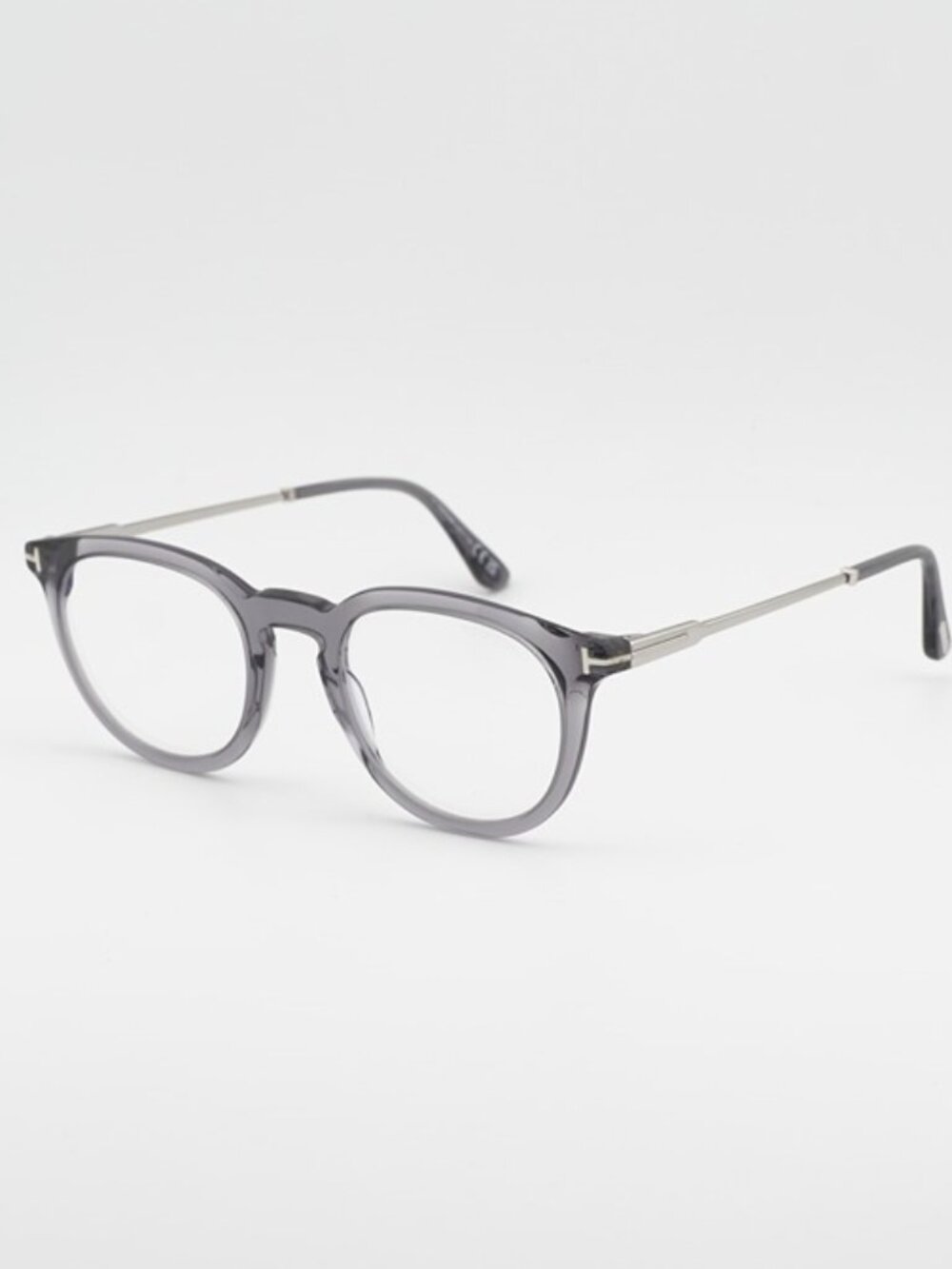 Tom Ford FT5905-B 020 Eyeglasses Grey 49mm Round Frame